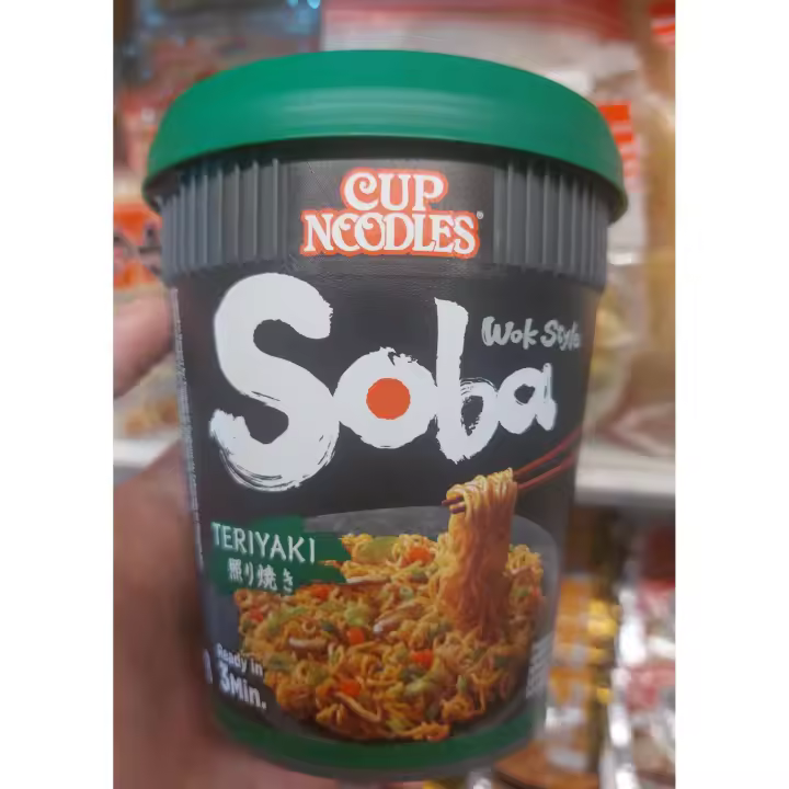 NISSIN Soba Cup,Fideo Yakisoba Instantáneos , Cup Noodles ,muti sabores, sabore de Asia, Fácil de preparar - 1