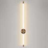 Lámpara De Pared LED Interior 70cm 90cm Luz De Decoración Para Sofa Y Dormitorio Fuente De Iluminación Blanca Y Dorada - details 2