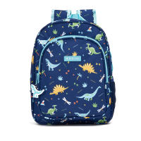 RUBIO. Mochila escolar infantil dinosaurios color azul. 2 cremalleras. Bolsillo lateral portabotellas. Capacidad 10L. Hasta 6 años - details 1