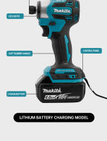 Driver De Impacto Sin Cable Makita 18V DTD173 Herramienta Eléctrica Multifuncional Para El Hogar Sin Batería Potencia Motor Sin Escobillas - details 8