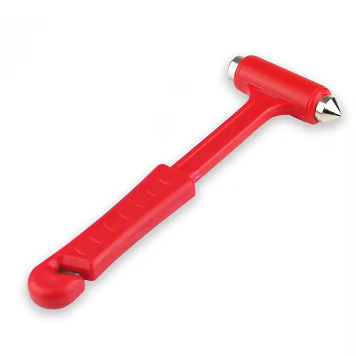 Martillo De Seguridad Para Coche 2 En 1 Rompe Ventanas Y Cortador De Cinturones Herramienta De Escape Emergencia Multifuncional Para Automóvil - 1