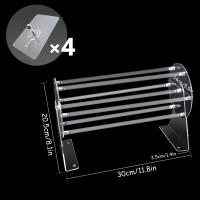 Organizador De Cabello 360 Grados Rotativo Clip De Acrílico Porta Pinzas Y Diademas Ecológico Soporte De Almacenamiento Y Exhibición - details 7