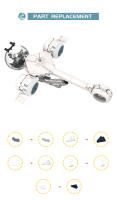 Kit De Construcción BuildMoc Nave Espacial Oblivioned Con Helicópteros Y Aviones Bloques De Construcción De Modelos Para Niños Regalos De Cumpleaños - details 5