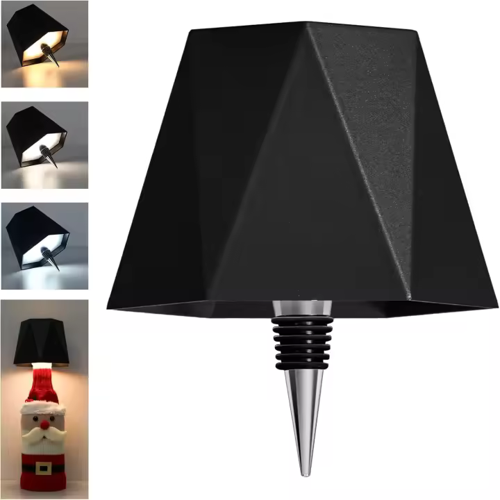 Lámpara De Mesa Inalámbrica Para Botella Con Control Táctil Y 3 Colores Iluminación Nocturna Recargable USB Para Barra Vino Luz De Escritorio - 1