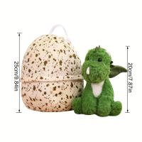 Juguete De Peluche Dinosaurio Verde Con Alas 2en1 Huevo De Dinosaurio Y Muñeco Cálido Regalo Perfecto Para Cumpleaños Y Navidad Para Niños De 1 a 14 Años - details 1