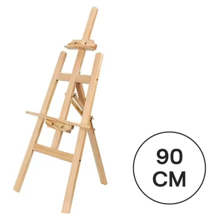 Caballete de madera para piso,Caballete de piso ajustable,Soporte de arte Caballete de arte de madera para pintura,Caballete de exhibición Caballete de soporte(L 70cm /90cm/120cm/145cm/170cm/)Color: Original Wood Color - 1