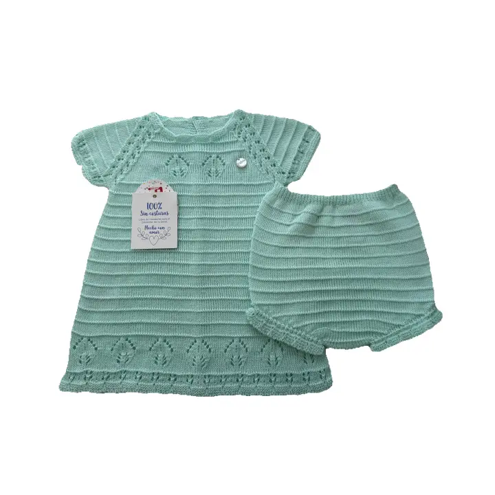 Conjunto De Hilo Para Bebe Niña De La Marca Felicia - 1