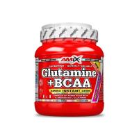 Glutamine + BCAA 530g  Cada porción de 12g aporta 5.000 mg de BCAA y 5.000 mg de glutamina  Amix Nutrition - details 0