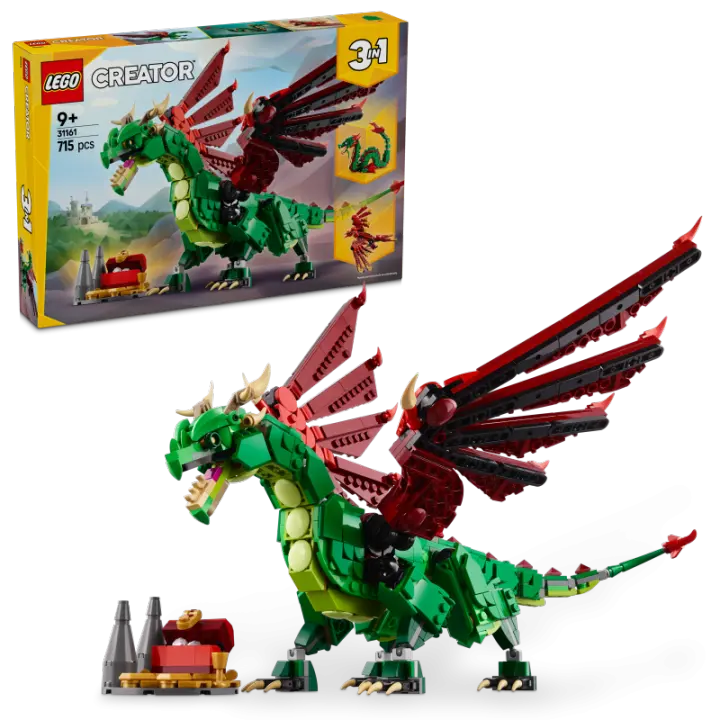 LEGO Creator 31161 Dragón Medieval contiene 715 piezas - edad 9+ años 25L31161 - 1