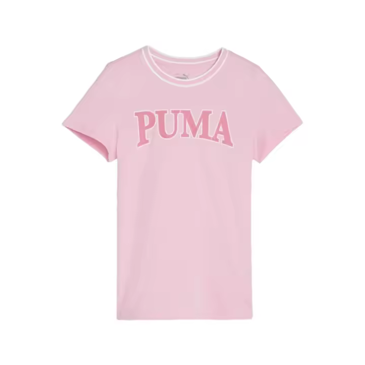 Camiseta Rosa De Manga Corta Puma Squad Niña - 1