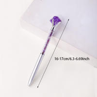 1PC Pluma De Bolígrafo De Cristal Ametrallado Natural Hechura Original Regalo De Negocios Y Oficina Estilo Feng Shui - details 2