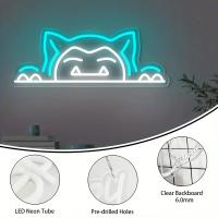 Ilumina Tu Habitación Con Luz LED Neón De Gato Cartoon Decoración Colorida Para Dormitorio Y Juguetería Regalo Para Cumpleaños De Niños - details 3