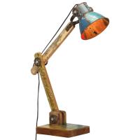 vidaXL Lámpara escritorio industrial redonda E27 23x18x95cm en color Multicolor/Negro | diseño vintage industrial ideal para cocina salón comedor - details 0