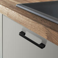 1Pcs Modernos Pernos De Cocina De Aluminio Negro Para Armarios Y Cajones Manijas De Muebles Para Gabinete Y Armario - details 5