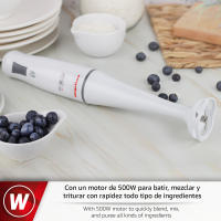 MAGEFESA VELOUTE Batidora de Mano de 500W + Vaso Medidor de 700ml, Desmontable y con Mango Ergonómico, Velocidad Regulable - details 1