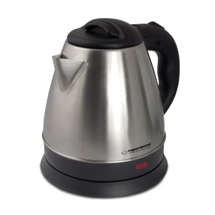 Esperanza EKK116X Stainless Steel Electric Kettle, 1350W, 1L, with Auto Shut-off and Cordless Design for Fast Boiling, Ideal as an Electric Water Heater with Dry Boil Protection for Home and Travel. - 1