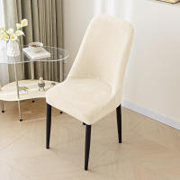 Cubierta De Silla De Cuero Grueso En Color Sólido Lavable Para Oficina Y Hogar Antideslizante Incluyente Para Sillas Curvas - details 6