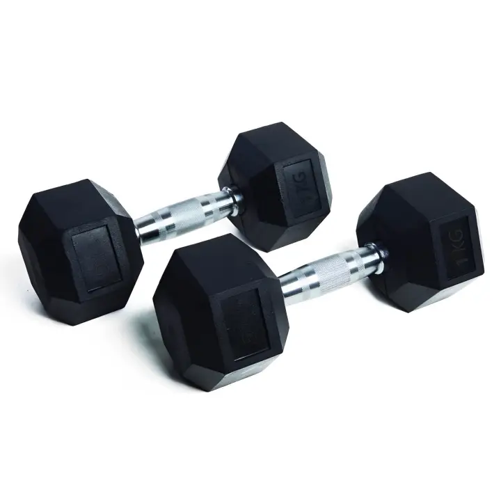 OZIO FITNESS Mancuernas Hexagonales 1kg (par) Fitness Musculación - 1