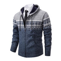 Chaqueta De Veludo Para Hombre Con Capucha Estilizada Casual Cierre De Cremallera Manga Completa Abrigo De Otoño E Invierno - details 5