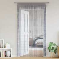vidaXL Cortinas de tiras 2 uds 140x250 cm en color Multicolor/Azul claro/Antracita y más | protección solar decorativa para ventanas hogar oficina dormitorio fácil de instalar - details 3