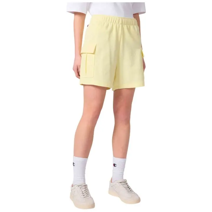 Pantalon Corto Champion modelo Cargo Bermuda para Mujer en color Amarillo - 1