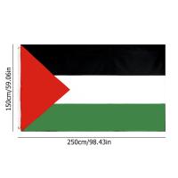 Bandera De Palestina De Poliéster Para Decoración De Hogar Y Actividades Nacionales Tamaño Variado 250*150 Cm 150*90 Cm 90*60 Cm 14*21 Cm - details 14