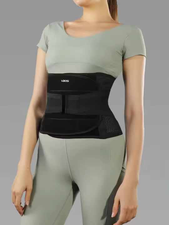 Soporte De Espalda Baja Ajustable Para Hombres Y Mujeres Entrenador De Cintura Para Levantamiento De Pesas Ciclismo Color Negro Beige Gris Tallas M/L/XL/XXL - 1