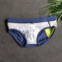 Bragas De Natación Para Hombre Briefs De Playa Deporte Acuático Padded Push-Up Traje De Baño Sexy Surf Wear Monocromo Talla Unica - details 13