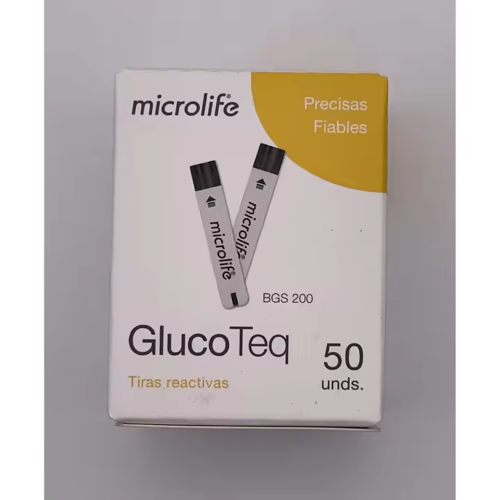 Tiras Reactivas Glucosa Microlife Glucoteq - Formato 25 Unidades - 1