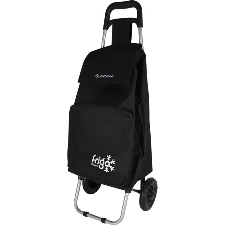 CONFORTIME - CARRO COMPRA 2 RUEDAS 95X35X30 (COLORES SURTIDOS) - Carro de Compra Práctico y Resistente - Carro de Compra con Ruedas para una Mayor Portabilidad - Carro de Compra Plegable para un Almacenamiento Conveniente - Carro de Compra con Bolsillos - 1