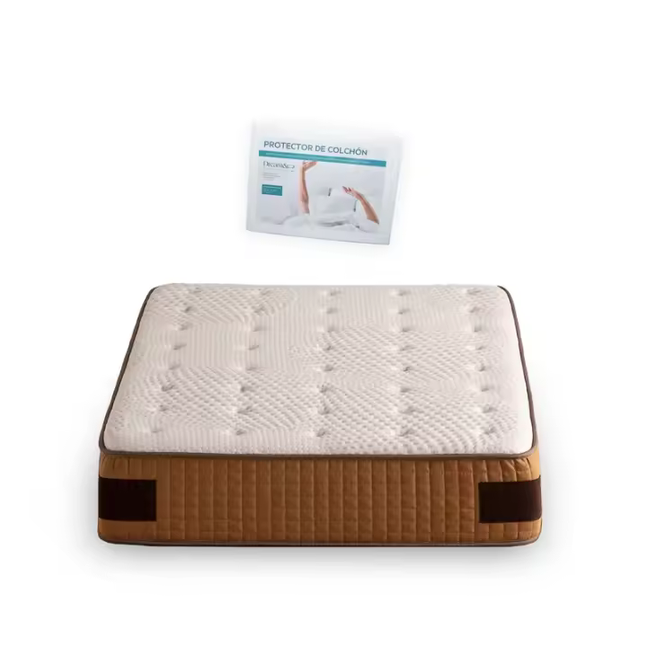 Pack Protector Rizo Algodón + Colchón PREMIUM Viscoelástico, Altura 32 cm, PHANTASUS - 1