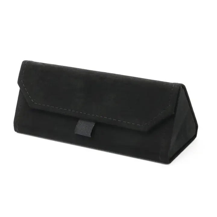 Estuche De Velours Europeo Para Gafas Y Lentes Elegante Y Nobles Caso Suave Plegable Triangular Unisex Para Mujeres Y Hombres - 1