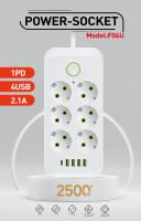 Cable de extensión de enchufe de la UE, tira de alimentación eléctrica con USB tipo C PD, adaptador de filtro de red de carga rápida - details 10