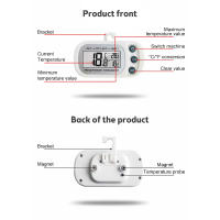 Termómetro Digital Para Nevera Con Gancho Monitor De Temperatura LCD Indicador Antihumedad Para Refrigerador Y Congelador - details 4