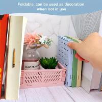 Caja De Almacenamiento Plegable De Plástico 2Pcs Cesta Plegable Organizadora Portátil Para Maquillaje Joyas Juguetes - details 3
