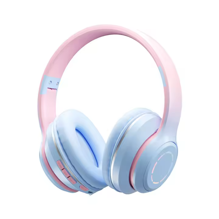 Auriculares Bluetooth de color degradado, auriculares inalámbricos para, auriculares portátiles, versión Bluetooth 5,2, Batería Integrada de 800mAh - 1