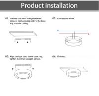 Lámpara De Techo LED Ultra Delgada Spot Downlight 10W 7W 5W Montaje En Superficie Para Cocina Y Hogar Fuente De Luz LED De Aluminio - details 11