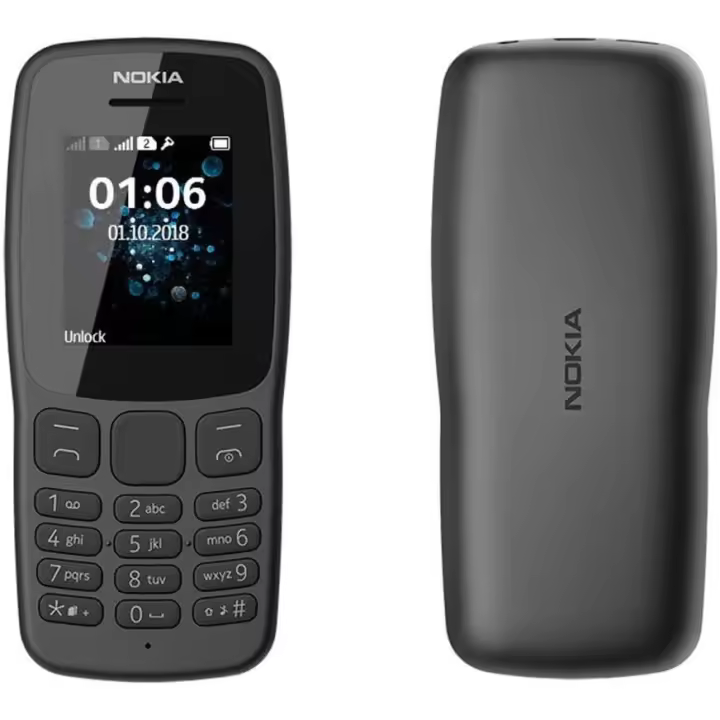 Nokia 106 (2018) TA-1114 DS , telefono movil clasico, dual sim, negro, NUEVO - 1