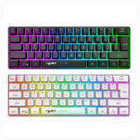 L500 Wired/Wireless Gaming Keyboard 61 Keys With Dynamic RGB Backlight For PC Laptop Gamer - details 19