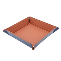 Mesa De Trabajo Organizadora Creativa Plegable De Cuero PU Valet Trinket Collapsible Moneda Billetera Llavero Caja De Almacenamiento Moderna Ecológica - details 9