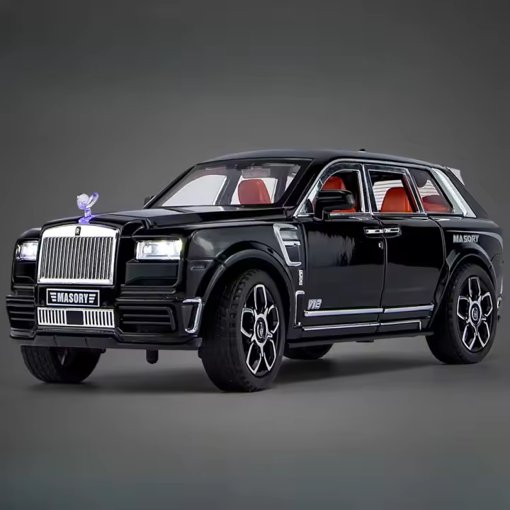 Modelo De Coche Rolls Royce Cullinan Mansory a Escala 1:24 Con Luz Y Sonido Coche De Juguete De Aleación De Metal Neumáticos De Goma SUV Simulación Regalos Para Niños - 1