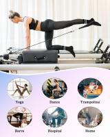 Calcetines De Yoga Para Mujeres 4-6 Pares Color Sólido Antideslizantes Para Pilates Y Ballet Calcetines De Media Altura Tejidos En Poliéster - details 6