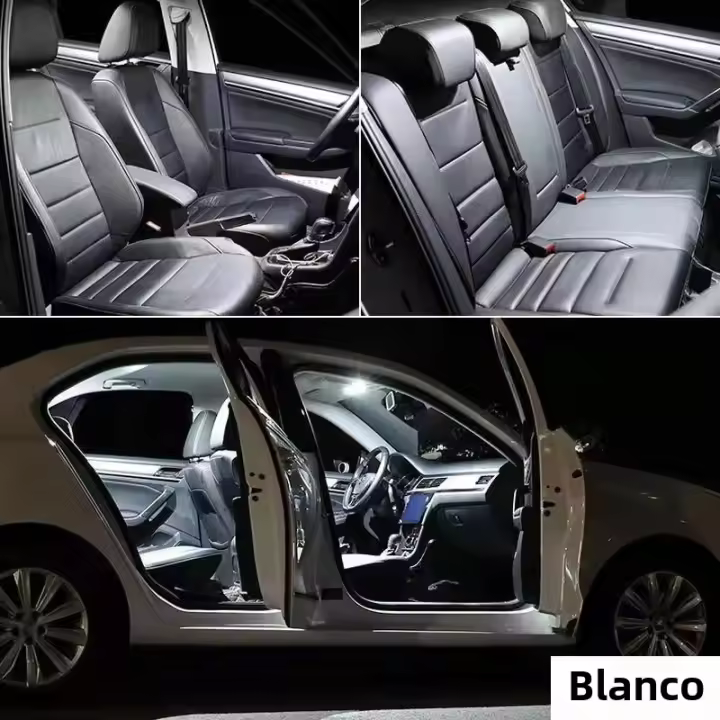 Luz Interior LED Para Audi Canbus A3 8P 8V 8L A4 B5 B6 B7 B8 A5 8T A6 C5 C6 C7 A7 A8 D2 D3 A1 8X A2 Q3 Q5 Q7 Lámpara De Interiores - 1
