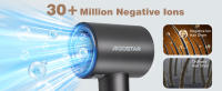 AIGOSTAR Secador Pelo Ionico 1600W, Secado Rápido 110000 RPM Secador de Alta Velocidad, 200 Millones de Iones Negativos, 2 Velocidades, 4 Temperaturas, para Viaje y Casa - details 6