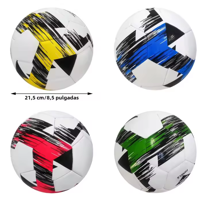 Bola De Fútbol Oficial Tamaño 5 Para Partidos Y Entrenamiento PVC Suave Tejido Máquina Adecuado Para Juegos Al Aire Libre - 1