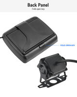Cámara De Visión Trasera Para Coche KTYDKP Con Monitor Plegable Para Parkings Y Camión Pantalla HD De 4.3 Pulgadas Instalación Fácil Ángulo De Visión 170° - details 8