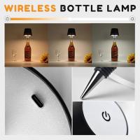 Luz LED inalámbrica para botella de vino (plateada) Plateada Plateada - details 1