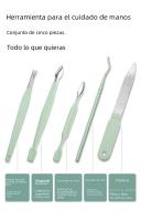 Kit De Manicura Y Pedicura Verde Claro 7-22 Piezas Acero De Alta Calidad Herramientas Multifuncionales Profesionales Para Cuidado De Uñas Y Pies - details 10