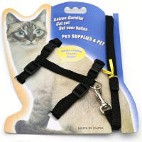 Correa Y Collar De Nylon Ajustable Para Gatos Y Perros Con Tracción Halter Para Mascotas Productos Para Gatos Y Perros - details 0