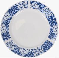La Mediterránea - Vajilla completa 12 Piezas de Porcelana, Incluye 4 Platos Llanos de (24 cm), 4 Platos Hondos de (21,5 cm) y 4 Platos de Postre de (19 cm)  Resistente y Duradera  CALIDAD DE CONFIANZA - details 3
